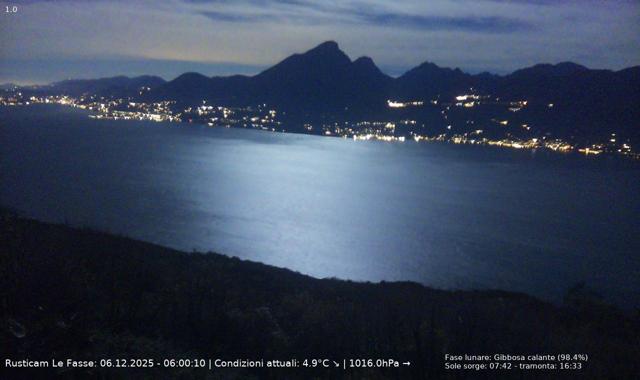 Webcam Le Fasse (San Zeno), Blick über den Gardasee